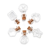 12Pcs 6 Styles Glass Bottle for Bead Containers BOTT-FS0001-05-3