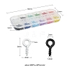 Spray Painted Iron Screw Eye Pin Peg Bails IFIN-YW0001-37B-3