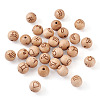 Natural Undyed Beech Beads WOOD-BT0001-04-2