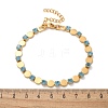 304 Stainless Steel Rhinestone Cup Chain Bracelets for Women BJEW-F488-26D-G-5