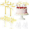 CREATCABIN Acrylic Mirror Cake Toppers FIND-CN0001-45-1