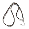 3.5MM Polyester Metallic Cord Braided Cord Necklace Making FB-CBAA152-01P-12-1