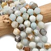 Natural Flower Amazonite Beads Strands G-Z119-A08-02-1