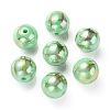 UV Plating Rainbow Iridescent Acrylic Beads PACR-E001-02A-2