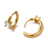 Golden 304 Stainless Steel Hoop Earrings EJEW-K271-01A-G-2