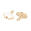 Rack Plating Alloy Acrylic  Pendants FIND-M038-15G-2