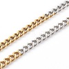 304 Stainless Steel Curb Chain Bracelets & Necklaces Jewelry Sets SJEW-JS01187-4