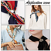 CHGCRAFT 6Pcs 6 Styles Alloy Women Lady Girls Fashion Scarf Ring Buckle JEWB-CA0001-02-5