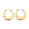 Twist Ring 304 Stainless Steel Hoop Earrings for Women EJEW-C067-04G-1