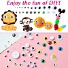 20 Styles Wiggle Googly Eyes Cabochons DIY Scrapbooking Crafts Toy Accessories KY-YW0001-69-4