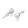 925 Sterling Silver Micro Pave Cubic Zirconia Snap on Bails STER-N016-88P-2
