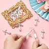 40Pcs 8 Styles Acrylic Imitation Pearl & Alloy Charms PALLOY-CJ0002-67-3