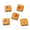 Opaque Resin Biscuits Cabochons RESI-WH0035-41D-1
