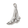 Brass Micro Pave Cubic Zirconia Pendants KK-D091-02P-1