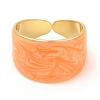 Enamel Plain Band Open Cuff Rings RJEW-E069-01G-3