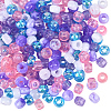 600Pcs 6 Colors Opaque & Tansparent Acrylic European Beads MACR-SC0002-02B-7