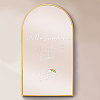Waterproof Reflective Plastic Mirror Stickers DIY-WH0667-002-1