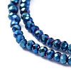 Electroplate Glass Beads Strands X-EGLA-F149-FP-05-3