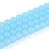 Imitation Jade Glass Beads Strands GLAA-T032-J8mm-04-1