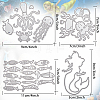 Carbon Steel Cutting Dies Stencils DIY-CP0001-08-2