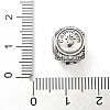 Brass Clear Cubic Zirconia European Beads LS-FIND-M049-01AS-03-3