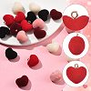 20Pcs 5 Colors Flocky Acrylic Pendants FIND-FS0004-95-2