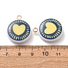 Printed Alloy with Acrylic Pendants AL-CBAE25B-03A-G-2