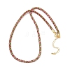 3.5MM Round Nylon Cotton Cord Necklace Making NJEW-C106-03G-2