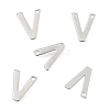 Tarnish Resistant 304 Stainless Steel Letter Charms LS-STAS-O072-V-2