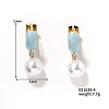 Round Imitation Pearl Hoop Earrings for Women IR2603-4-1