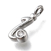 Brass Micro Pave Cubic Zirconia Pendants KK-B132-12P-I-2