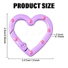 10Pcs Spray Painted Alloy Spring Gate Rings FIND-YW0008-92-3
