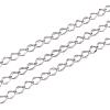 Tarnish Resistant 304 Stainless Steel Curb Chains CHS-L001-56-0.3mm-1