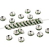 Brass Grade A Rhinestone Spacer Beads RB-A014-Z6mm-07S-1