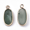 Natural Green Aventurine Pendants G-N326-45E-2