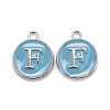 Platinum Plated Alloy Enamel Charms LS-X-ENAM-S118-04F-P-1