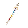 7 Chakra Gemstone Beaded Pendant Decorations HJEW-JM00797-01-1