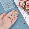 16Pcs 8 Colors Transparent Glass Links/Connectors GLAA-ME0001-12-3