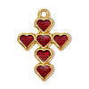 304 Stainless Steel with Enamel Pendants SA-OY002-32G-02-1