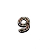 Number Colorful Rhinestone Patches DIY-WH0308-25I-1