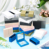 3 Bags 3 Styles Square Transparent PE Thin Film Suspension Jewelry Display Box CON-TA0001-38D-9