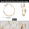 3 Pairs Brass Hoop Earrings for Women EJEW-BBC0001-66G-02-2