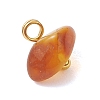 Natural Amber Chip Charms PALLOY-JF05061-4