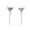 316 Surgical Stainless Steel Stud Earring Setting STAS-S117-023C-2