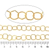 Rack Plating Brass Hexagon Link Chains CHC-N009-03G-3