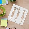 Plastic Reusable Drawing Painting Stencils Templates DIY-WH0172-379-3