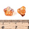 Electroplate Transparent Glass Beads Strands EGLA-N055-03A-04-4