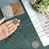 30Pcs 2 Colors Iron Ball Chain Necklace Making MAK-SP0001-06B-3