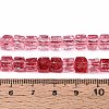 Crackle Transparent Glass Beads Strands GLAA-N062-6mm-09-4