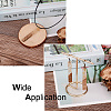 Resin & Walnut Wood Big Pendants RESI-TAG0001-02-7
